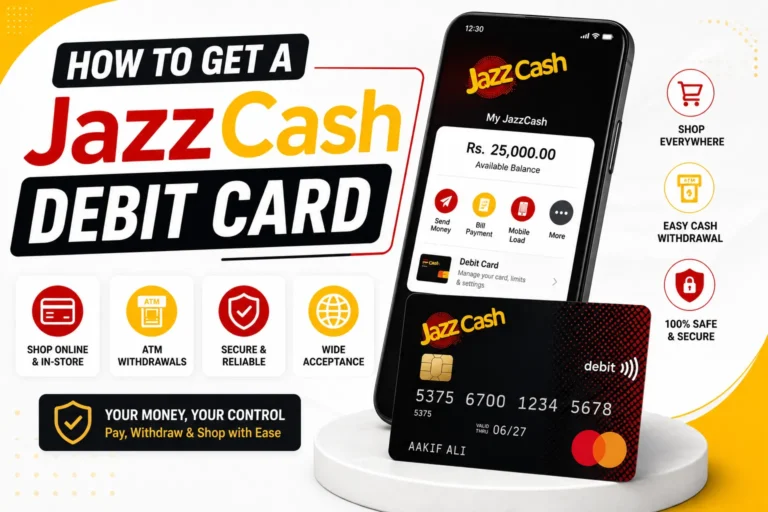 get jazzcash debit card