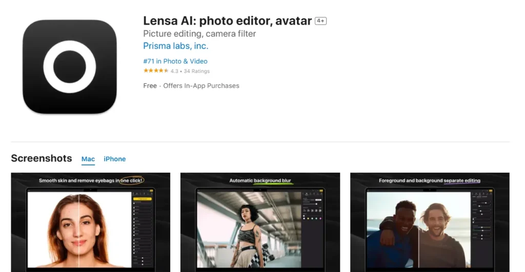 lensa ai