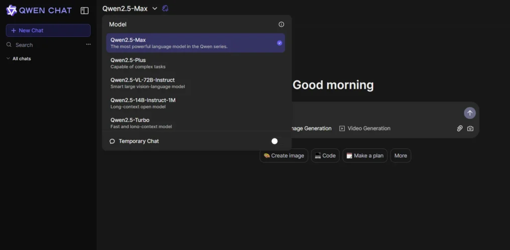 qwen max ai chatbot