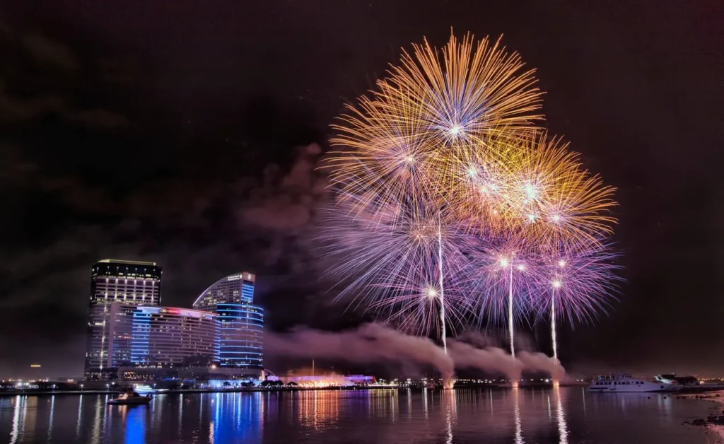 dubai eid fireworks