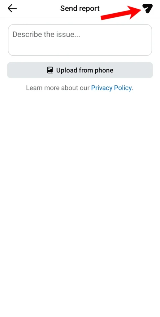 report a problem fb