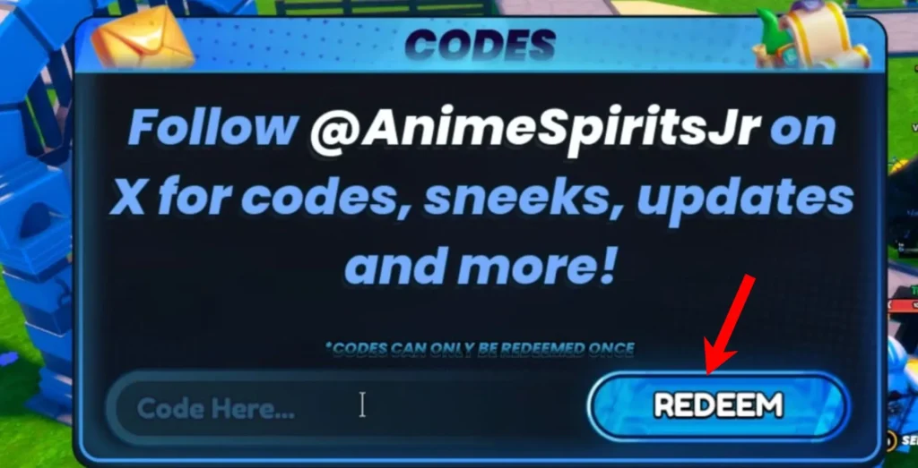 roblox anime spirits journey codes redeem