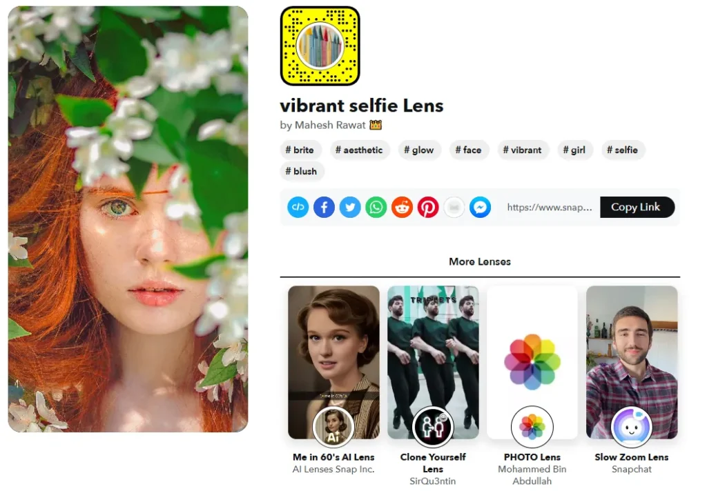 vibrant selfie lens by mahesh rawat