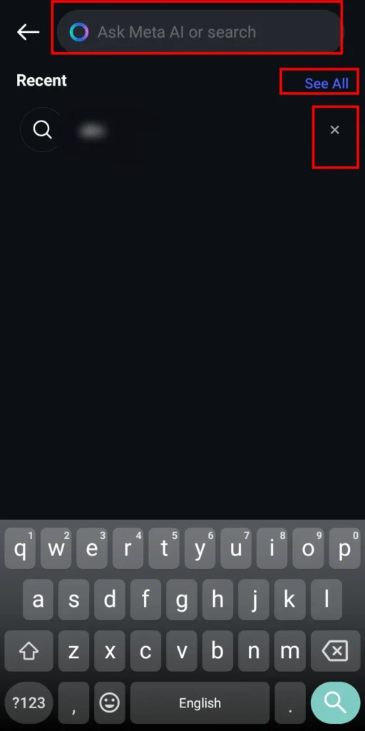clear instagram search suggestions via the search tab