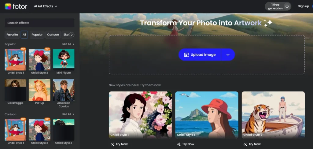 create ghibli images fotor how to