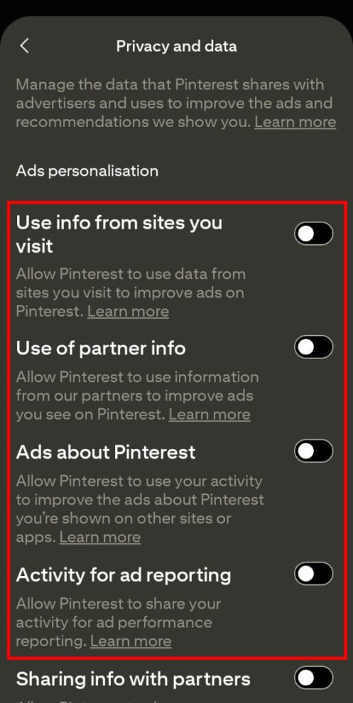 how to block ads on pinterest app