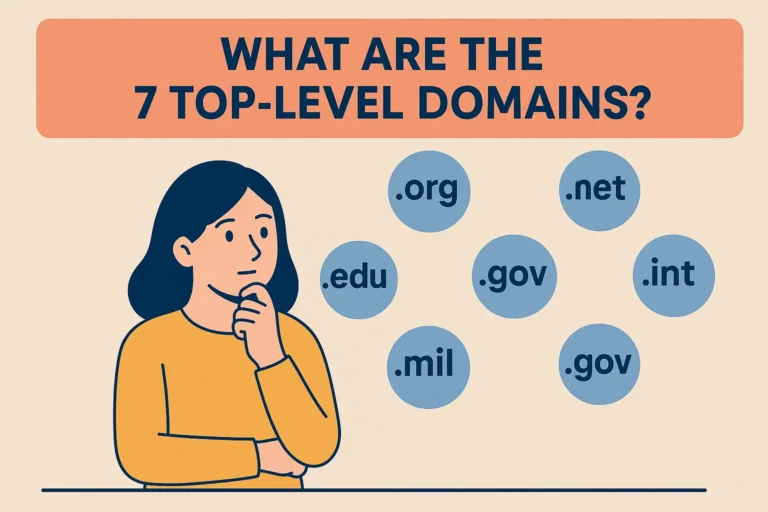 what are the 7 top level domains