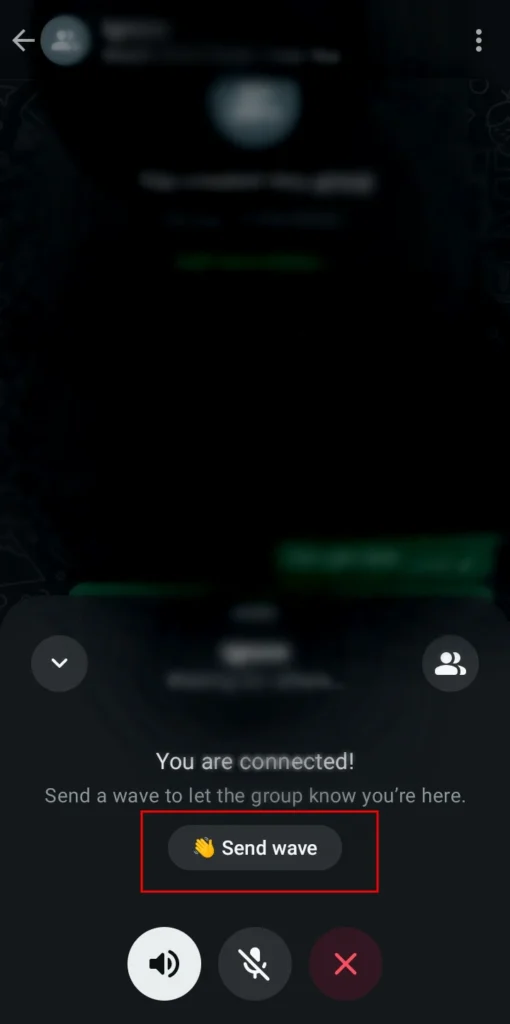 whatsapp group voice chat how to start 2