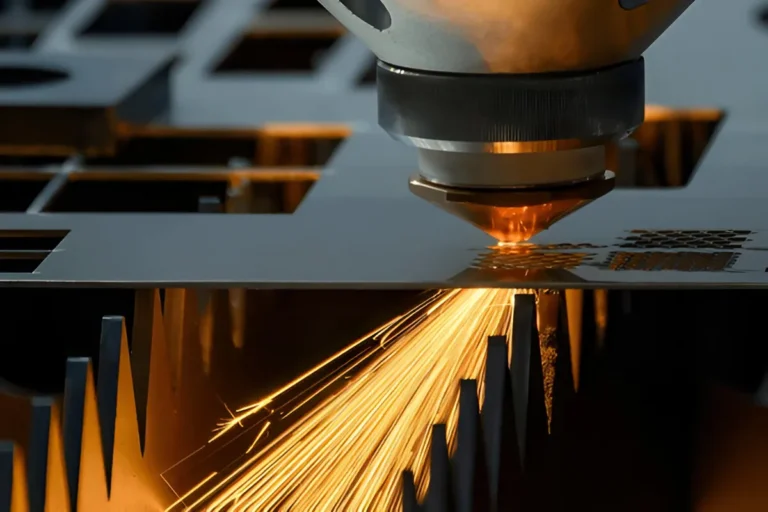 cutting metal with a fiber laser cutting machine