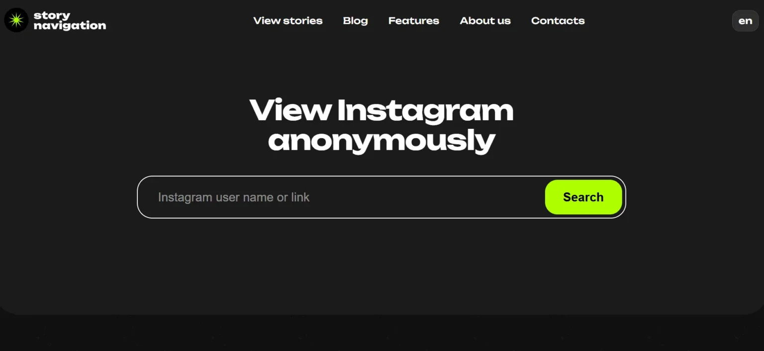 explore instagram anonymously and efficiently with storynavigation