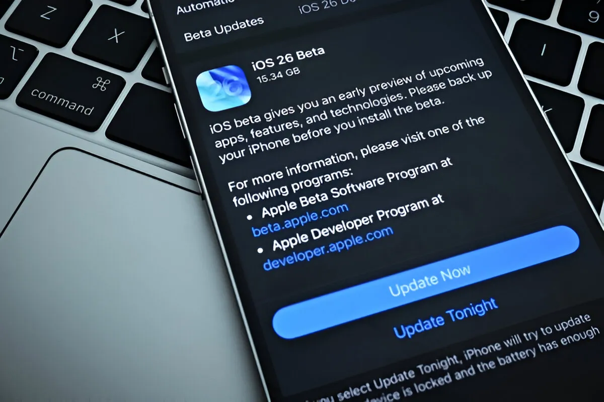 apple ios 26 public beta liquid glass design ai features