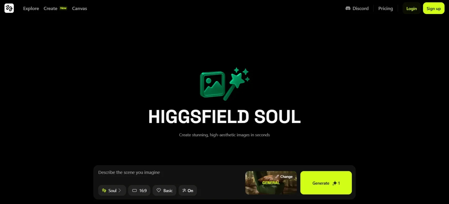 higgsfield soul ai inpaint photo editor