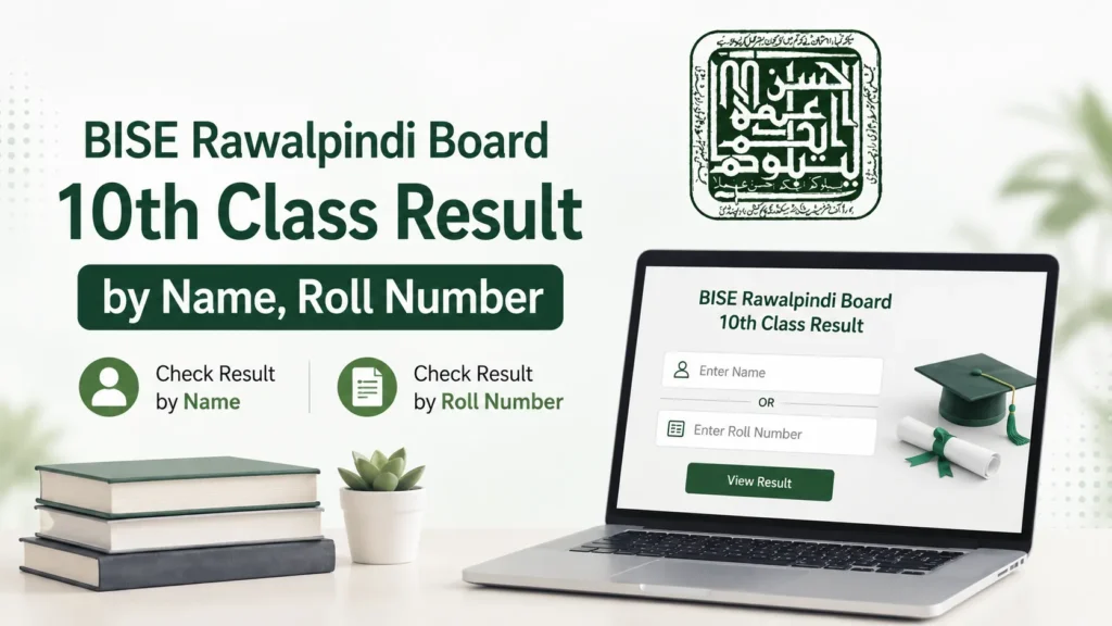 rawalpindi board 10th class result by name roll number