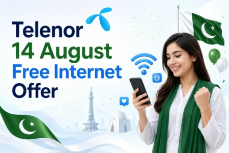 telenor 14 august free internet offer