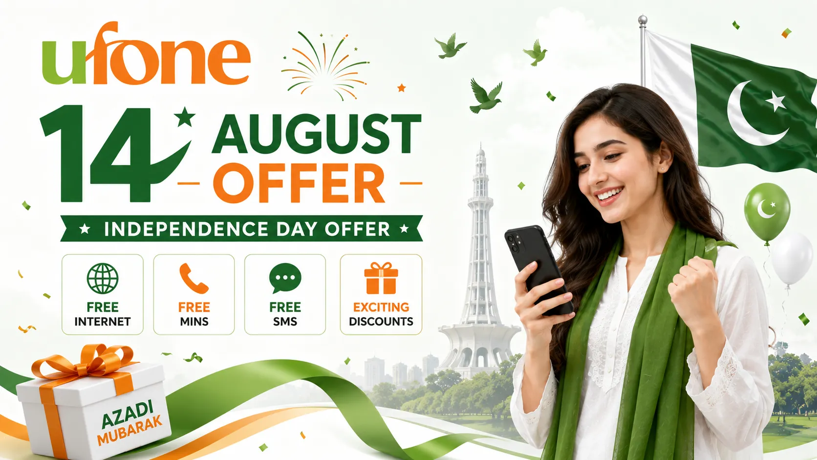 ufone 14 august offer