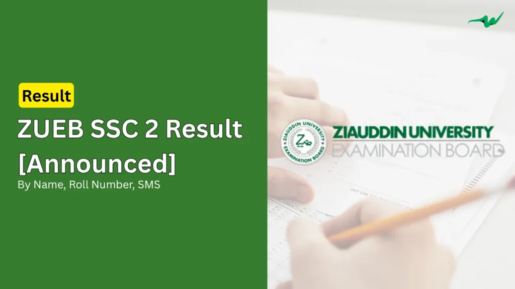 ZUEB SSC 2 annual exams result 2025 announced zueb ssc 2 annual exams result matric