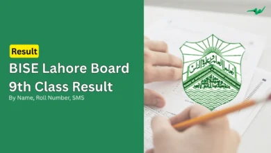 bise lahore board 9th class gazette matric ssc 1