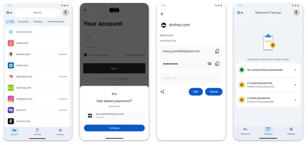 google password manager app launch android 1