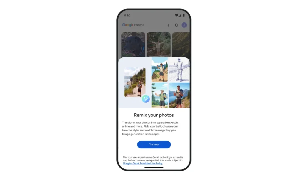 Google Photos rolls out AI-Powered ‘Remix’ feature to turn images into cartoon styles google photos remix ai cartoon style feature