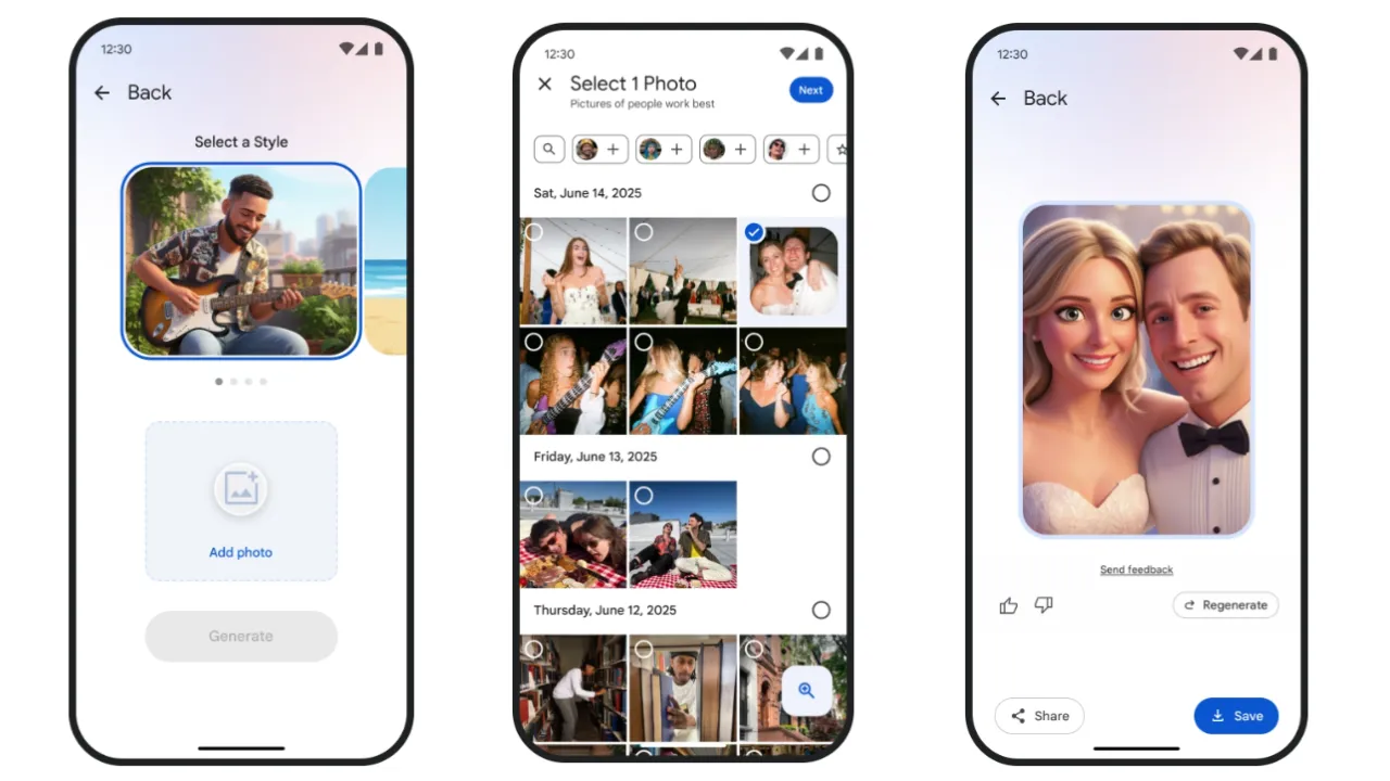 google photos remix ai cartoon style feature how to use guide