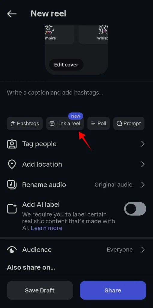 how to create and link a reel series on instagram