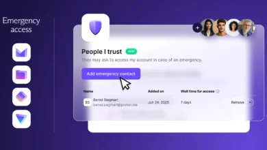 proton emergency access feature secure account sharing