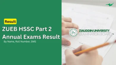 zueb hssc part 2 annual exams result