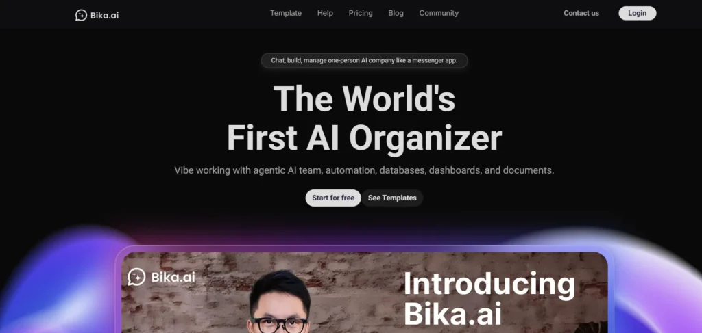 Bika.ai Launches World’s First AI Organizer, Targeting the Rise of One-Person Enterprises bika ai