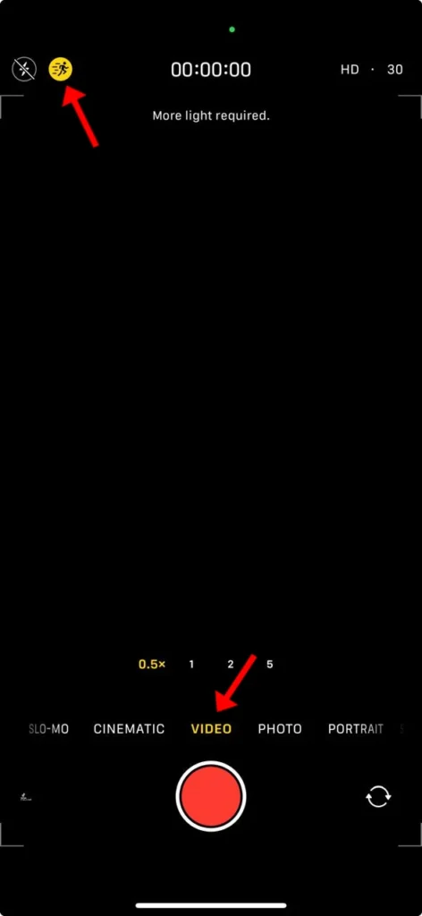 iphone action mode how to