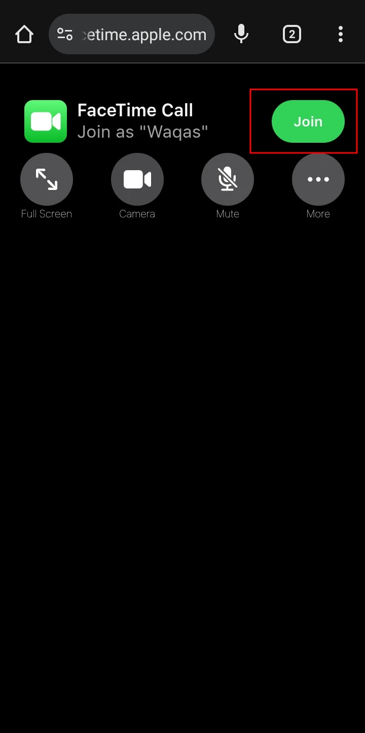 join facetime call