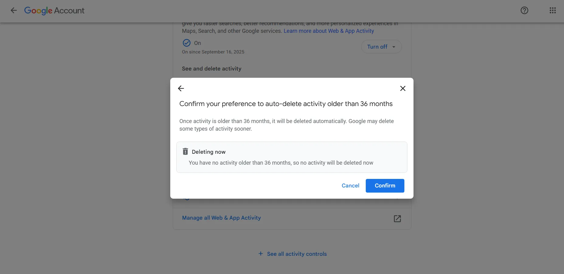 set up auto delete for ongoing privacy 5