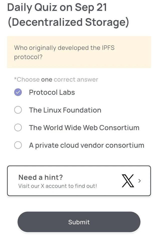 xenea wallet daily quiz 21 september 2025