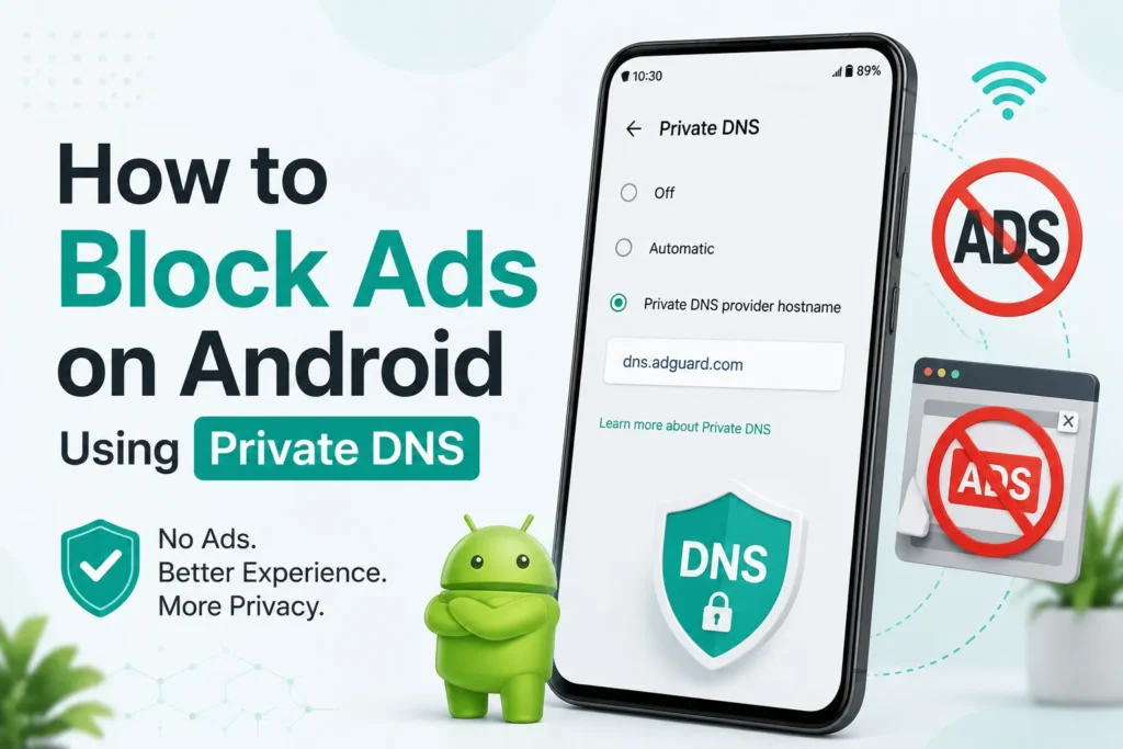 block ads on android using private dns