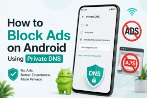 block ads on android using private dns