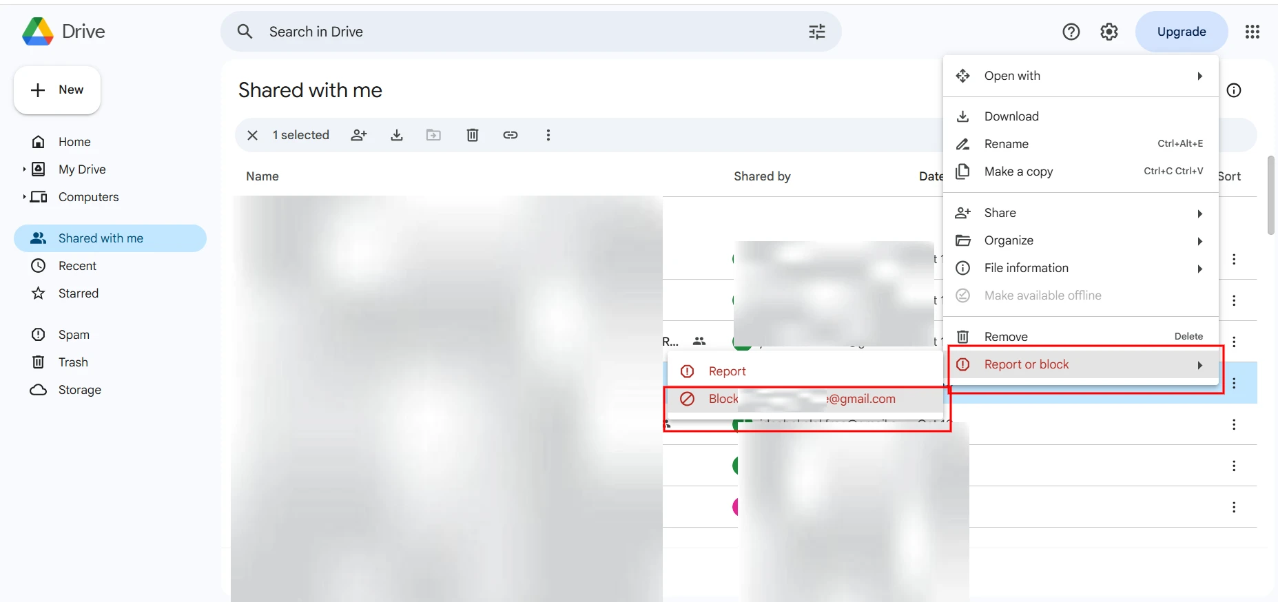 block someone google drive stop unwanted file sharing 3