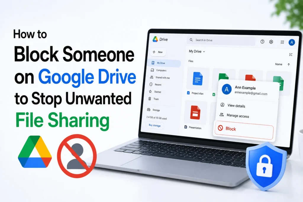 How to Block Someone on Google Drive to Stop Unwanted File Sharing block someone google drive stop unwanted file sharing