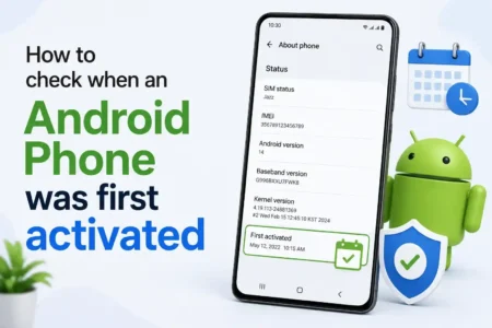 how to check android phone activation date