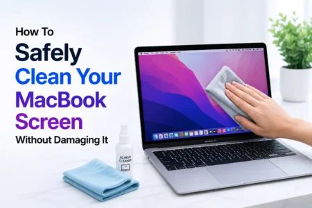 how to clean macbook screen safely