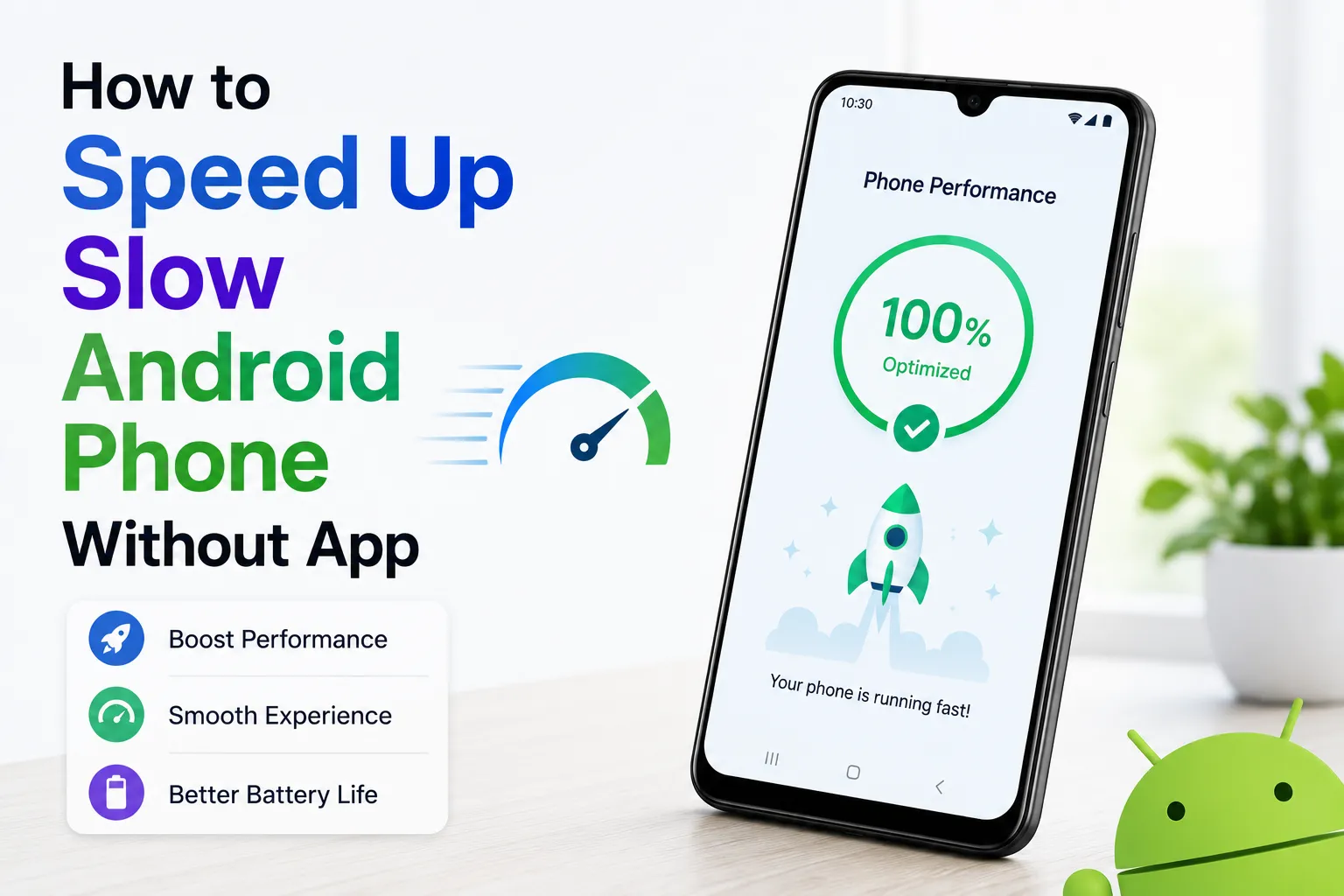 how to speed up slow android phone without app