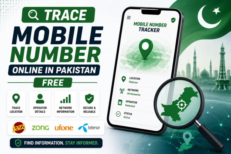 Trace Mobile Number Online in Pakistan Free trace mobile number online in pakistan free