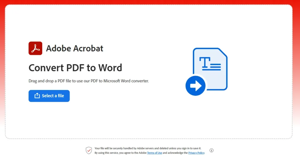 adobe pdf to word