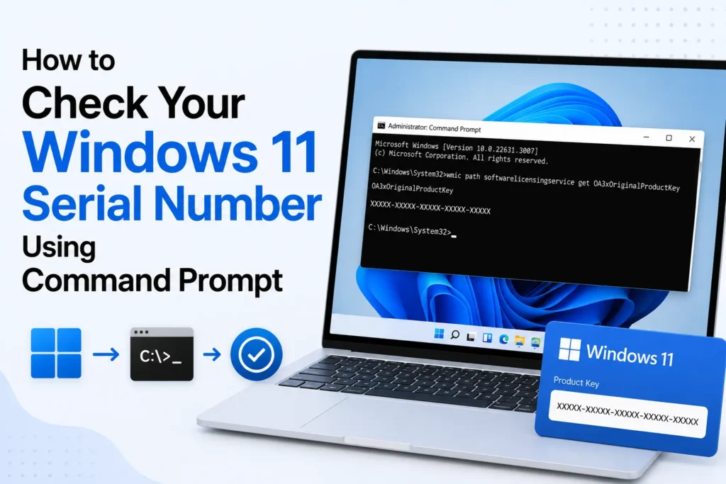 How to Check Your Windows 11 Serial Number Using Command Prompt check windows 11 serial number