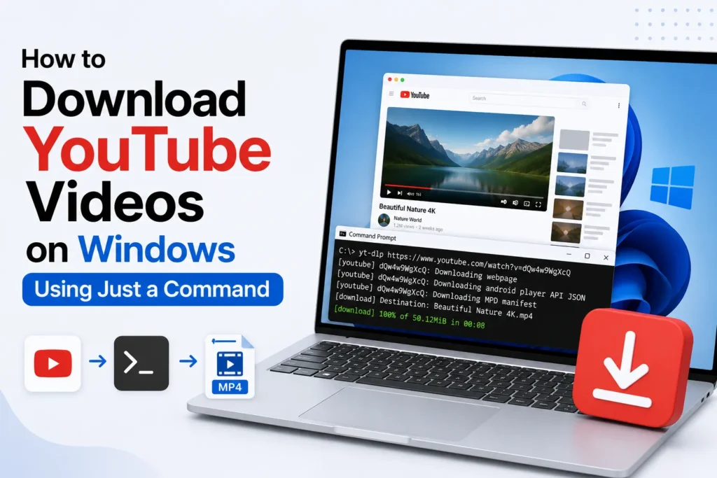 How to Download YouTube Videos on Windows Using Just a Command download youtube videos using command windows