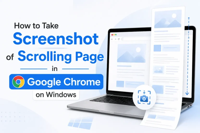How to Take Screenshot of Scrolling Page in Google Chrome on Windows take screenshot of scrolling page in google chrome windows