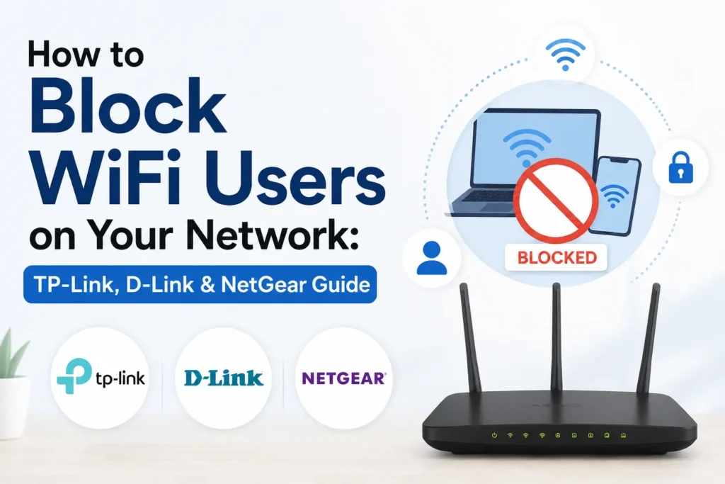 How to Block WiFi Users on Your Network: TP-Link, D-Link & NetGear Guide block wifi users tp link d link netgear