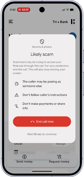 google in call scam protection android update 1
