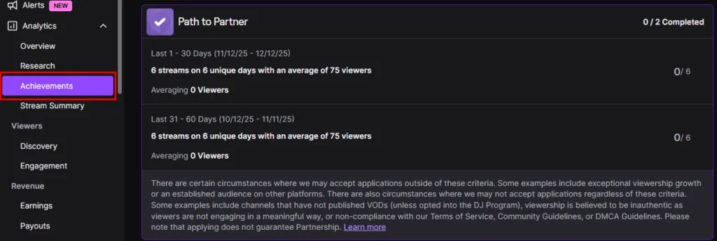 how to apply for twitch partner