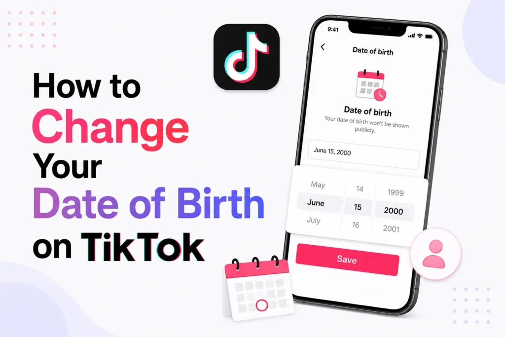 How to Change Your Date of Birth on TikTok how to change date of birth on tiktok