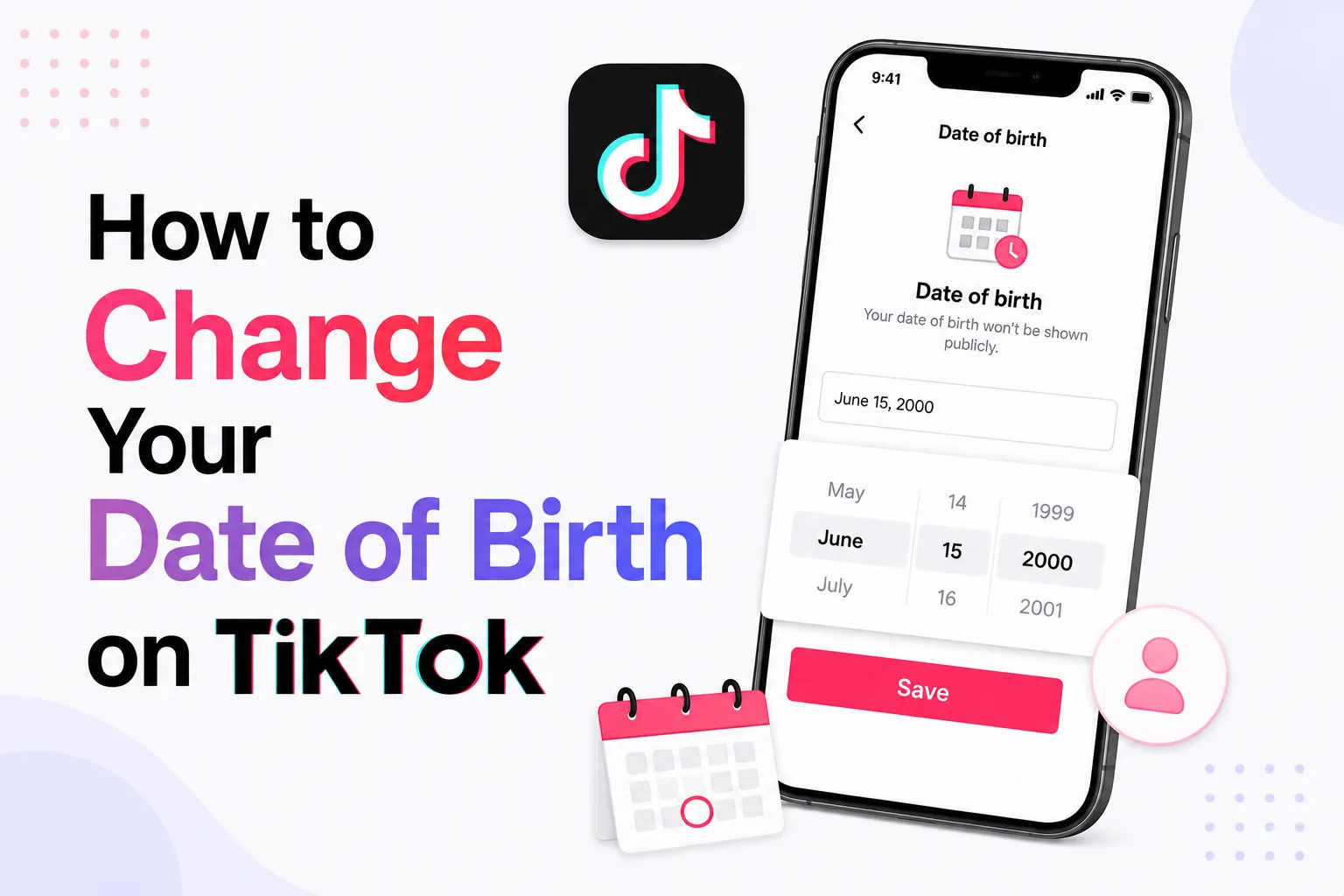 how to change date of birth on tiktok