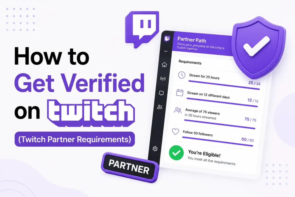 how to get verified on twitch